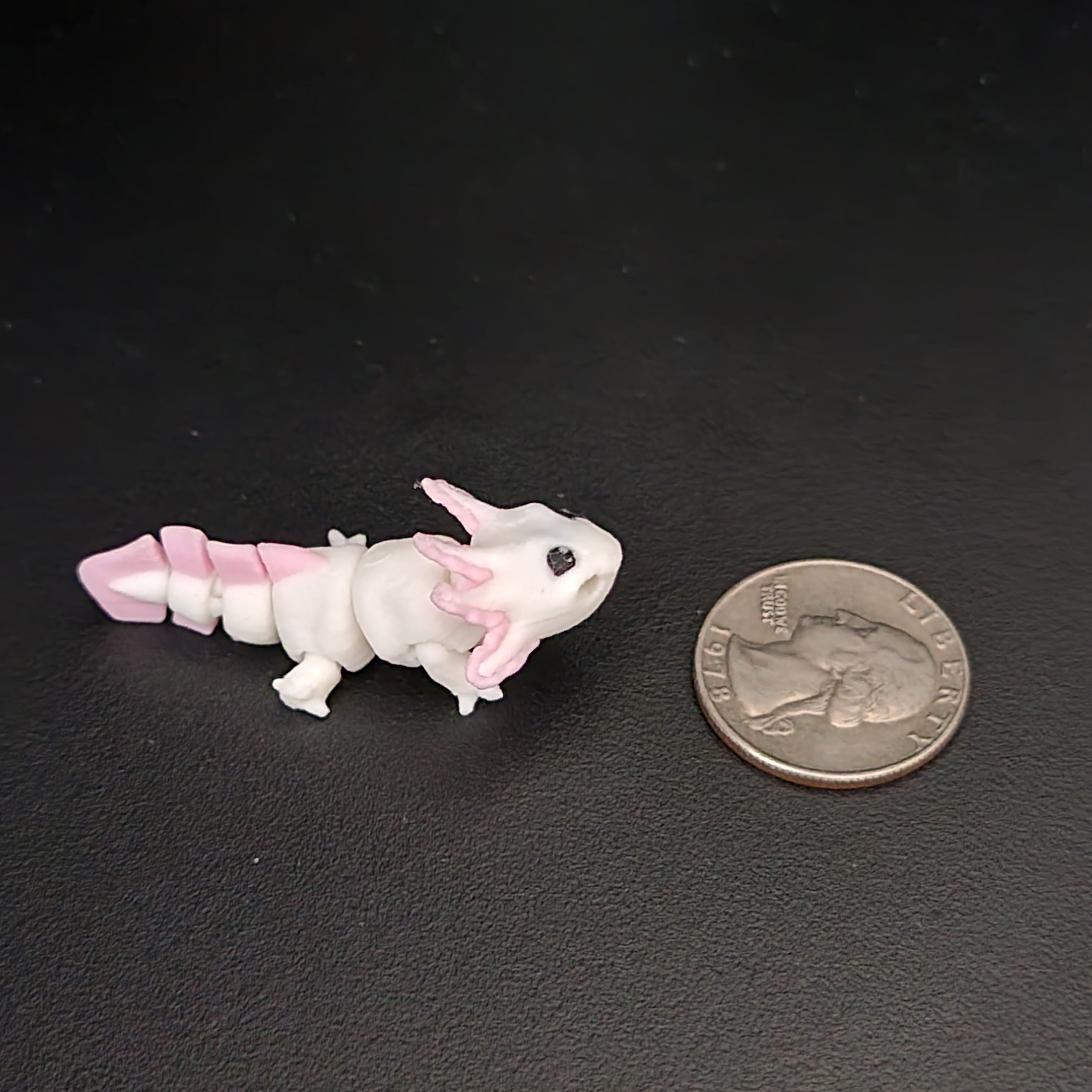 Mini Axolotl Aquarium Desk Decor