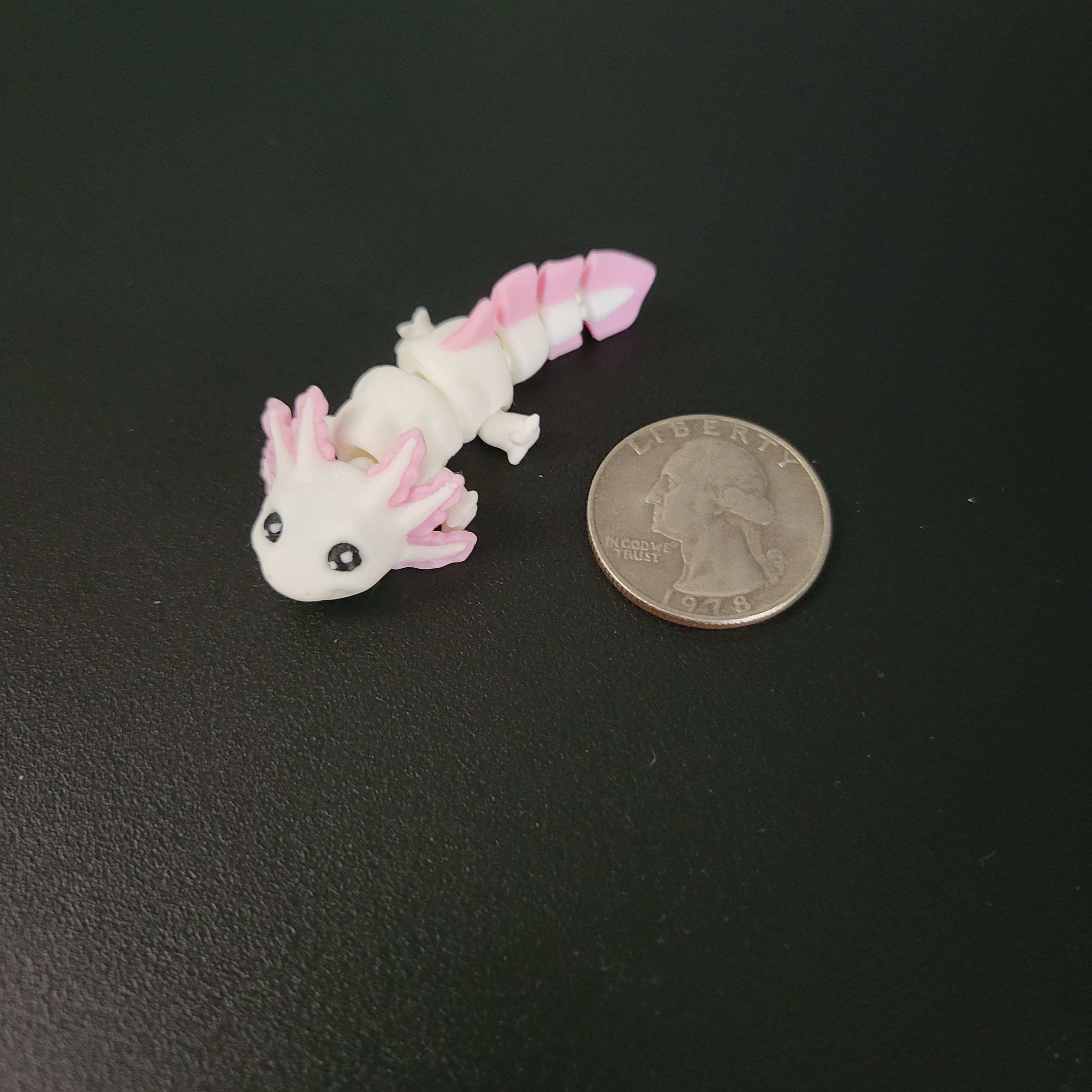 Mini Axolotl Aquarium Desk Decor