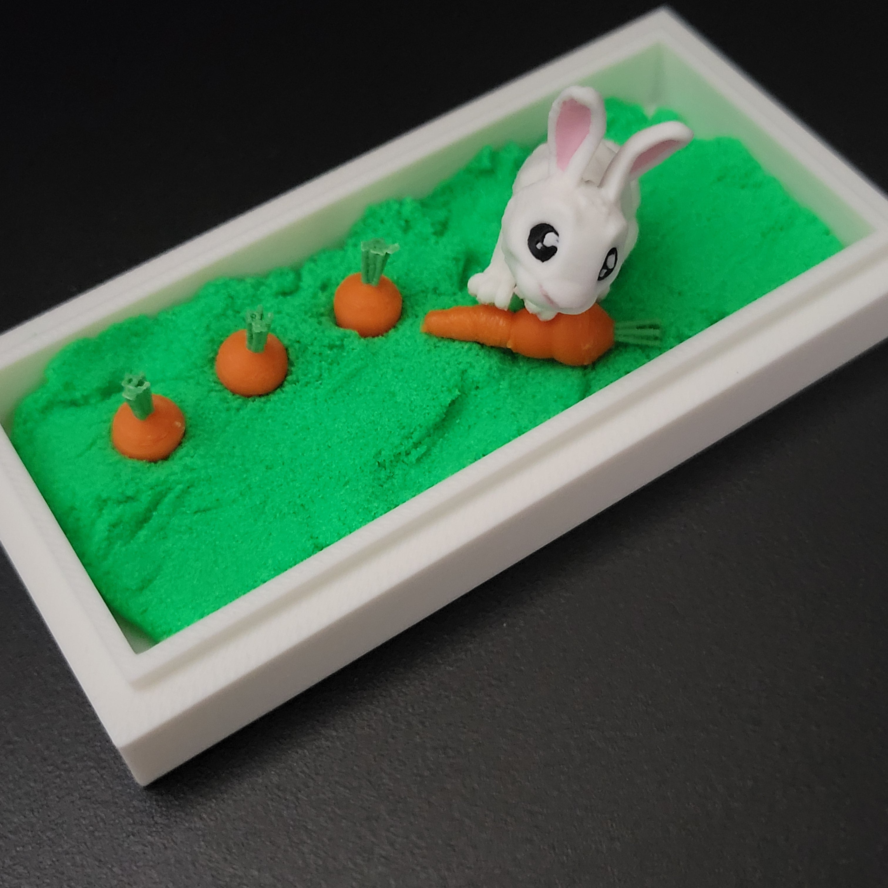 Mini Bunny Garden Habitat Desk Decor