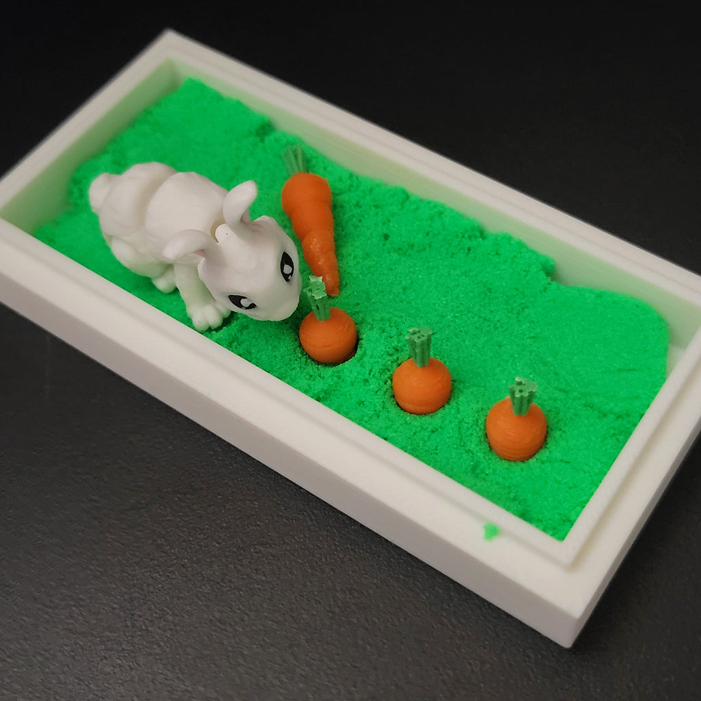 Mini Bunny Garden Habitat Desk Decor