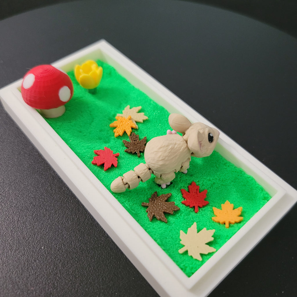 Mini Woodland Mouse Habitat Desk Decor