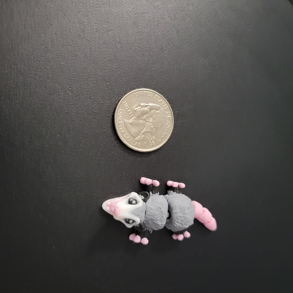 Mini Opossum Trashcan Habitat Desk Decor