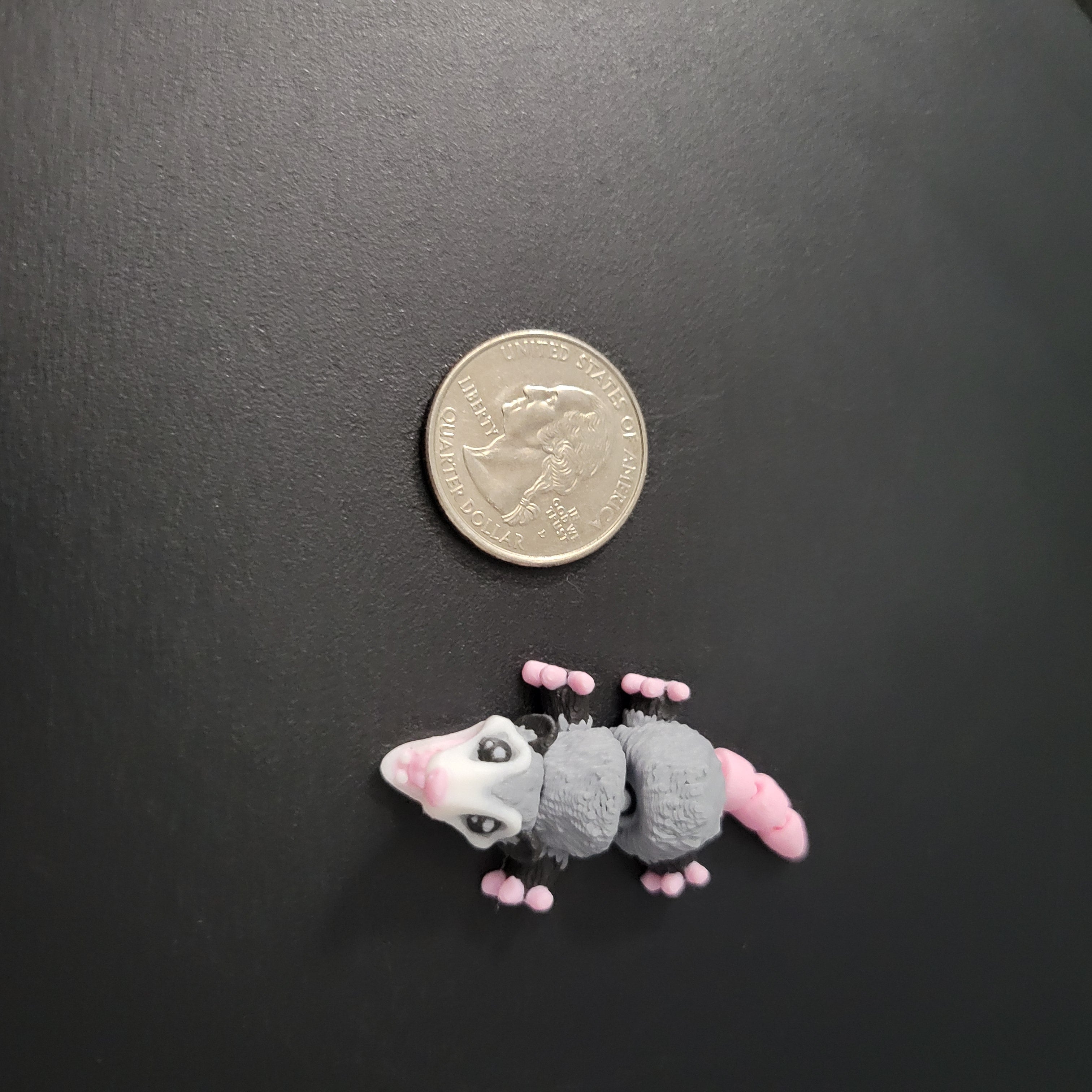 Mini Opossum Trashcan Habitat Desk Decor