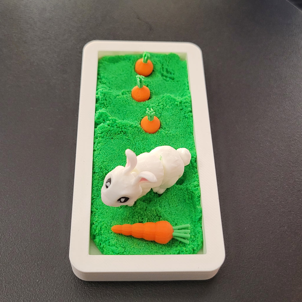 Carrot Patch Bunny Mini Desk Scene
