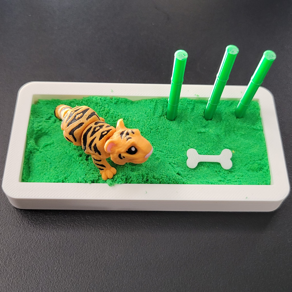 Bamboo Tiger Mini Desk Scene
