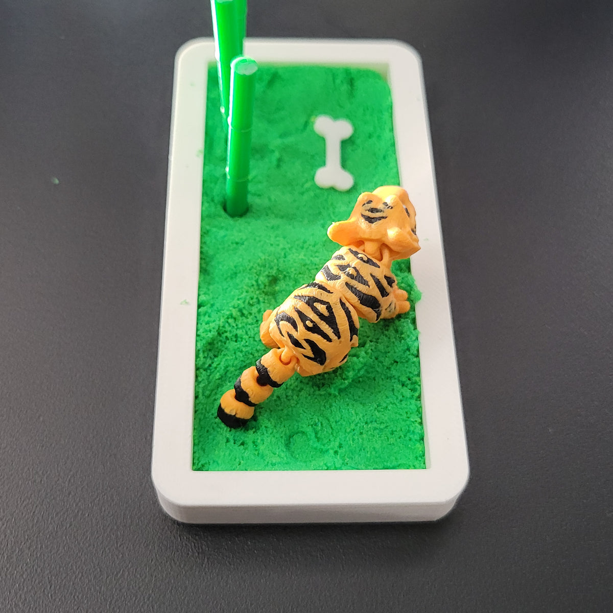 Bamboo Tiger Mini Desk Scene