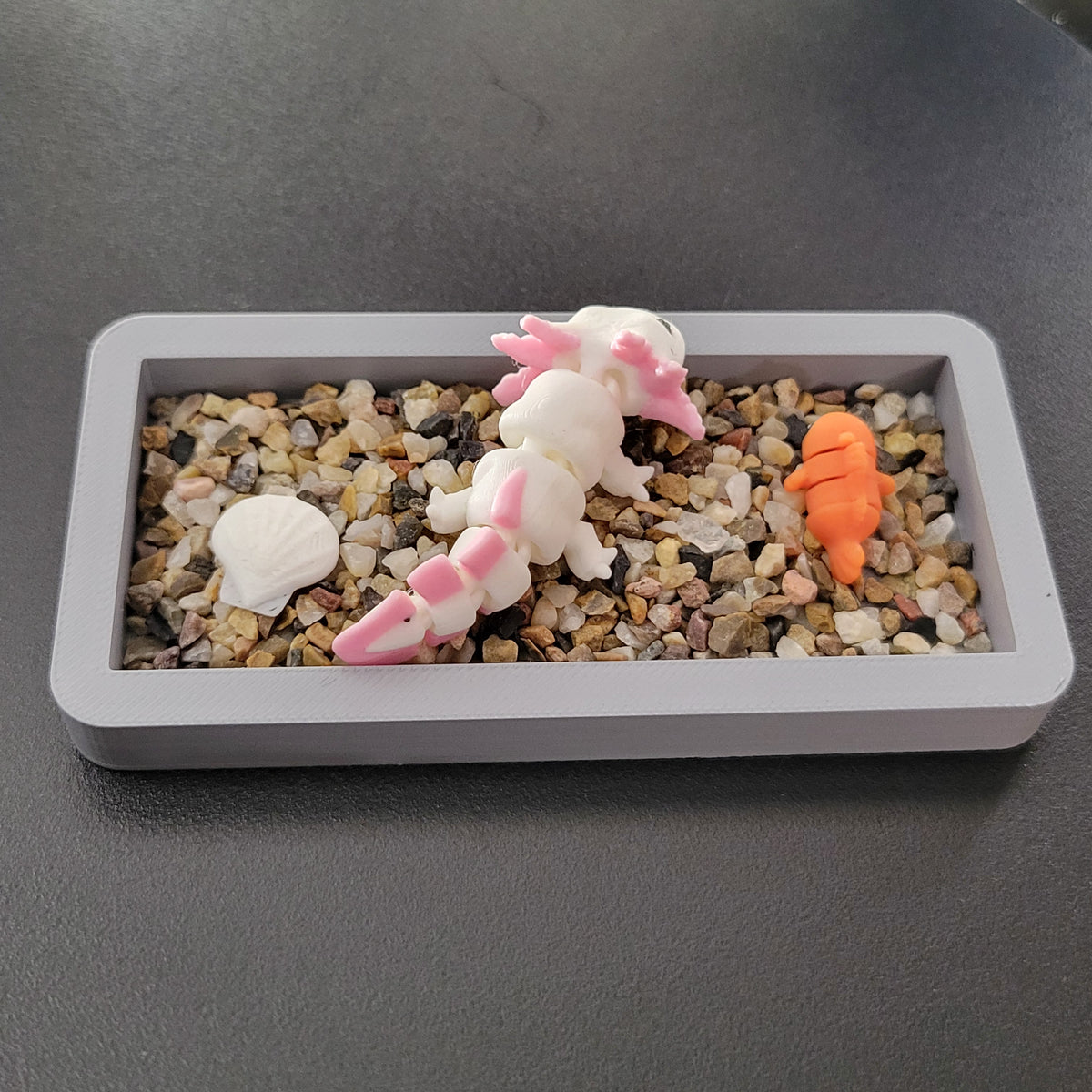 Axolotl Mini Aquarium Scene