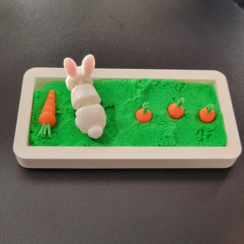 Carrot Patch Bunny Mini Desk Scene