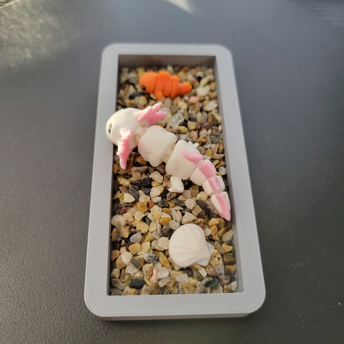 Axolotl Mini Aquarium Scene