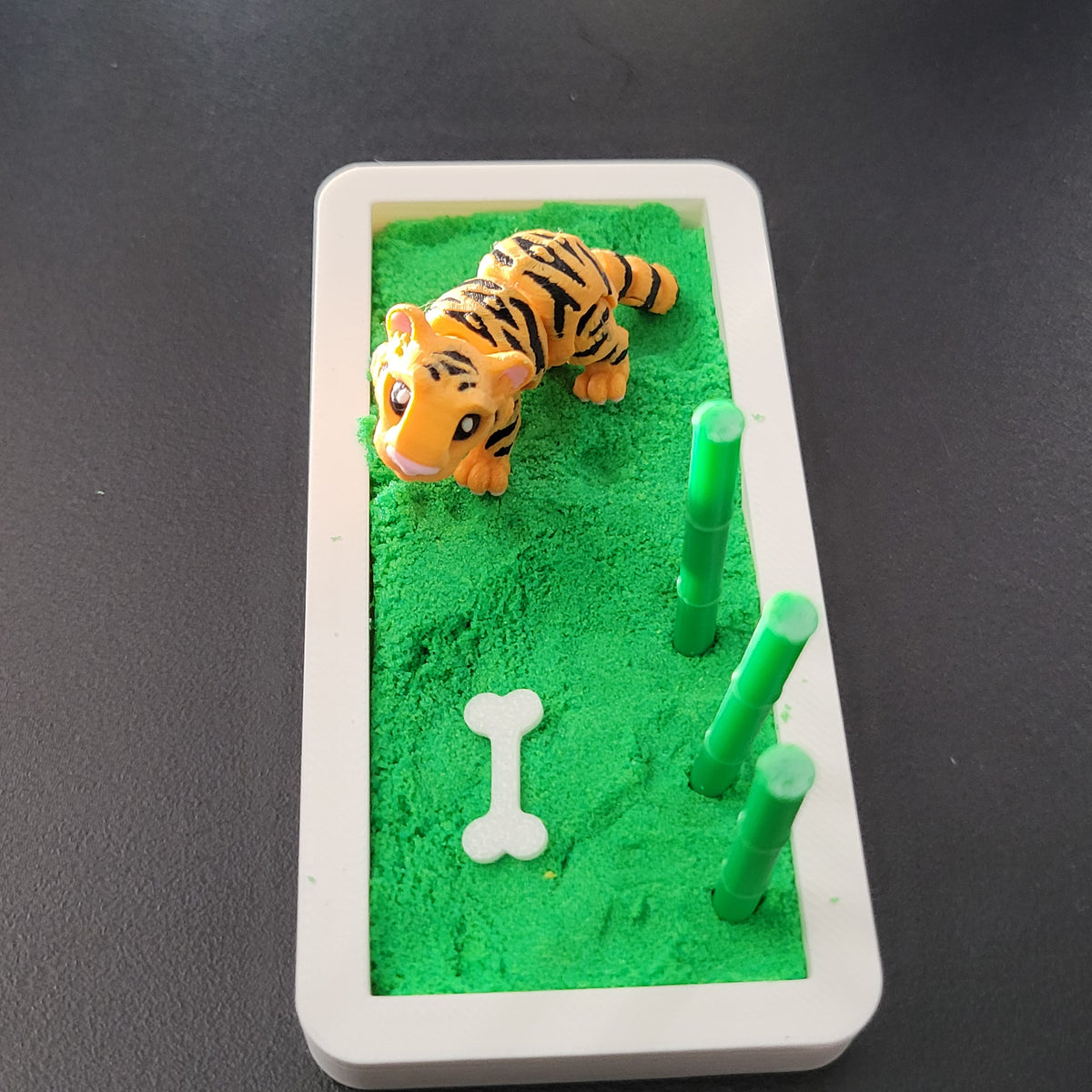 Bamboo Tiger Mini Desk Scene