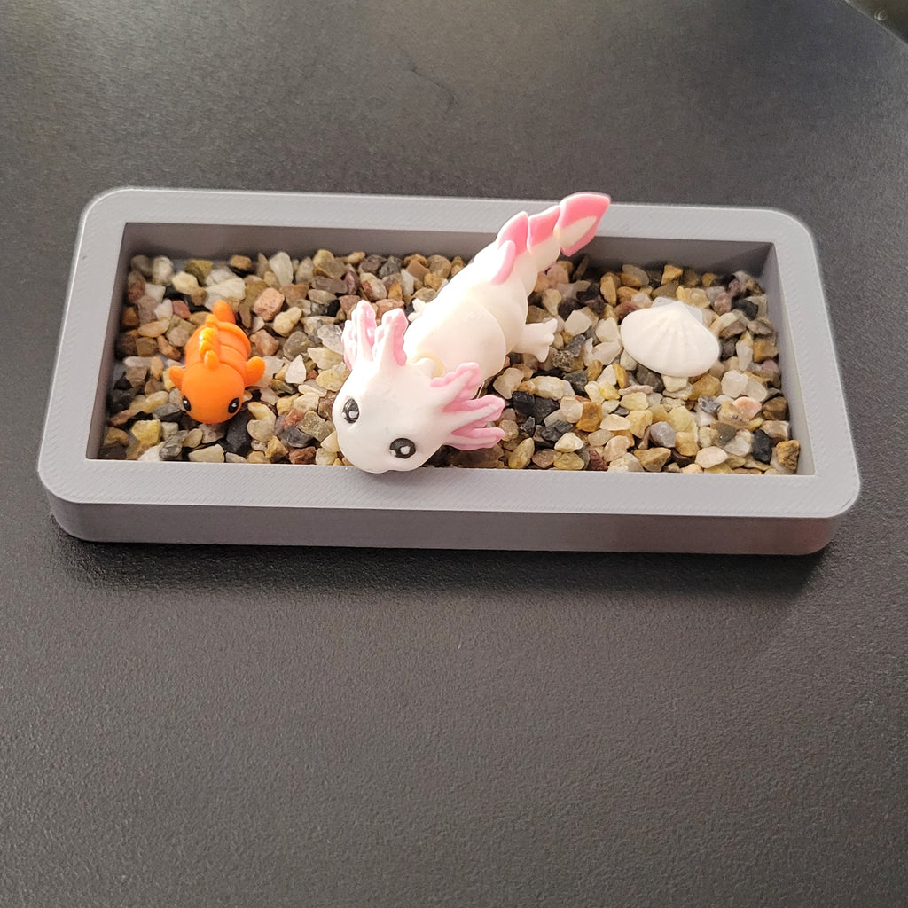 Axolotl Mini Aquarium Scene