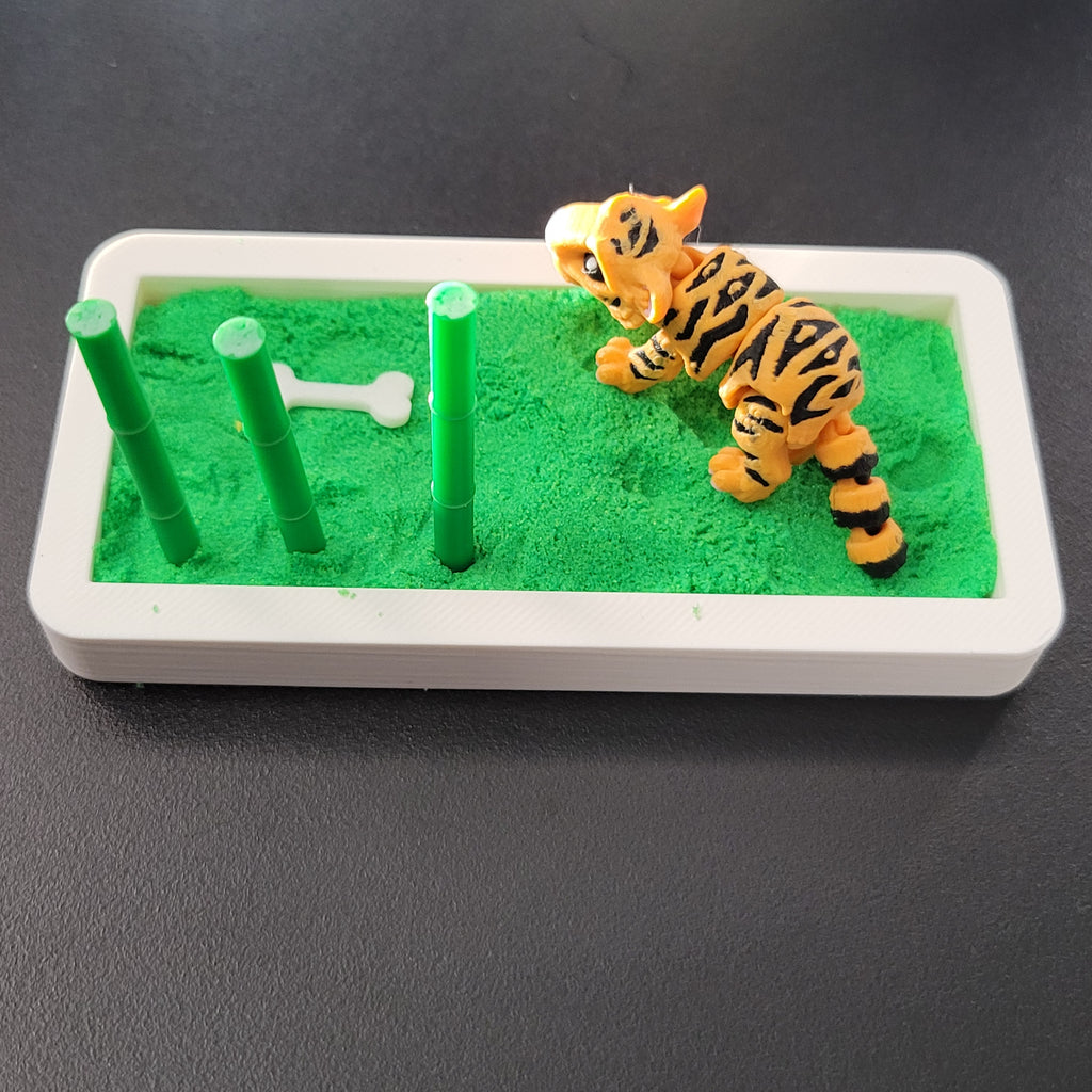 Bamboo Tiger Mini Desk Scene
