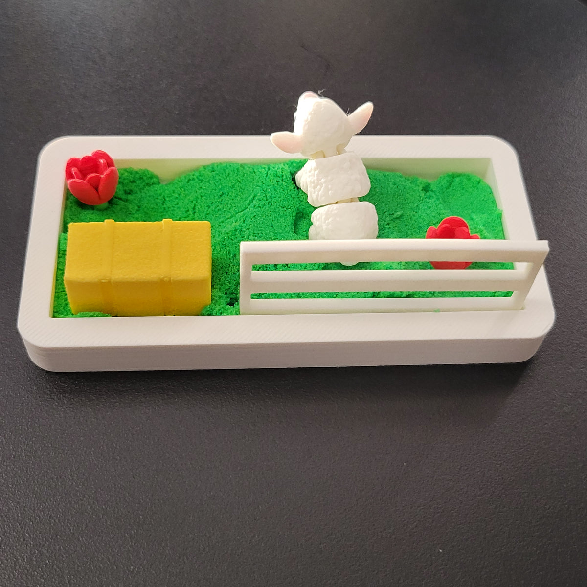 Little Pasture Lamb Mini Desk Scene