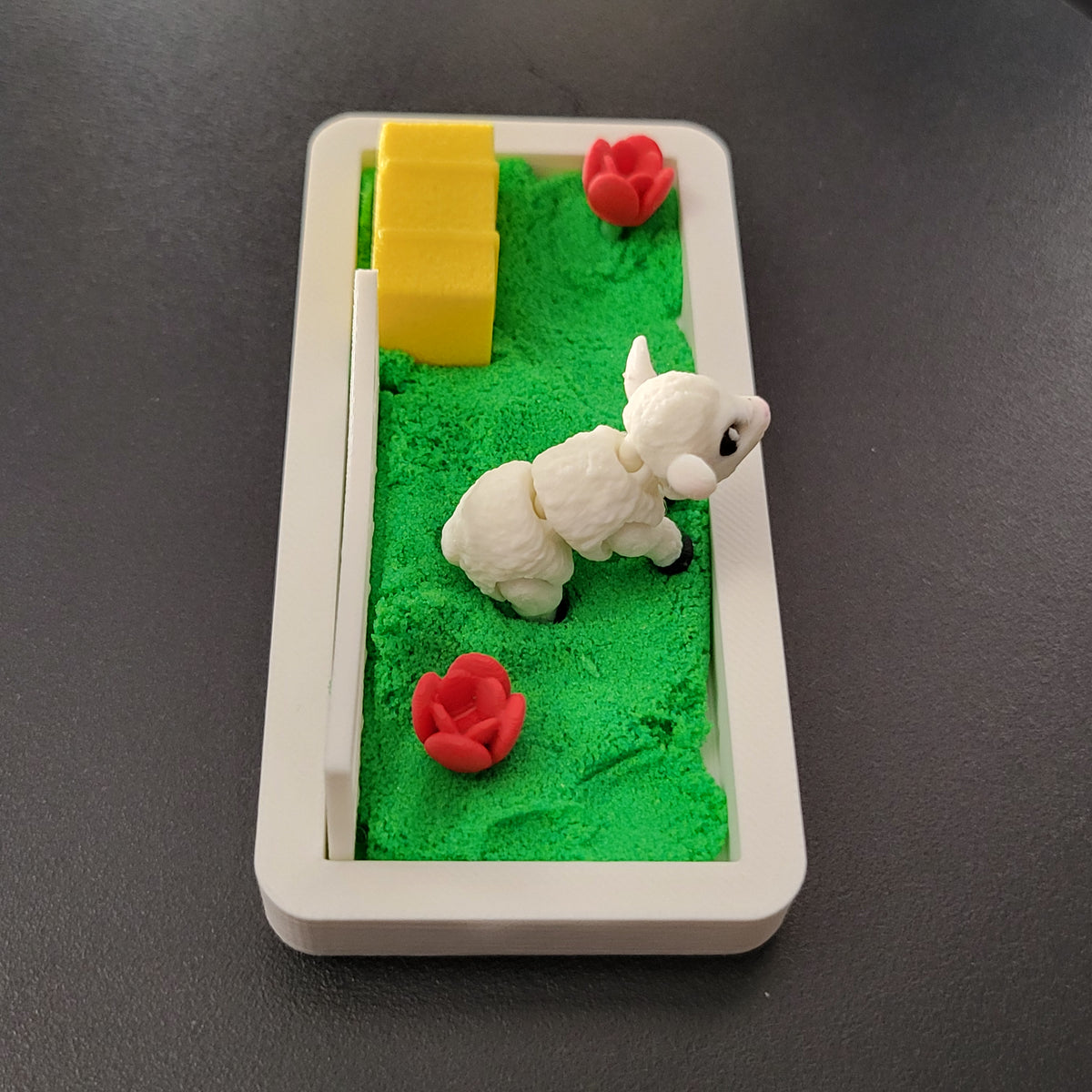 Little Pasture Lamb Mini Desk Scene